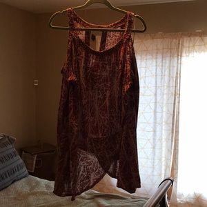 Free people “cold shoulder” shirt